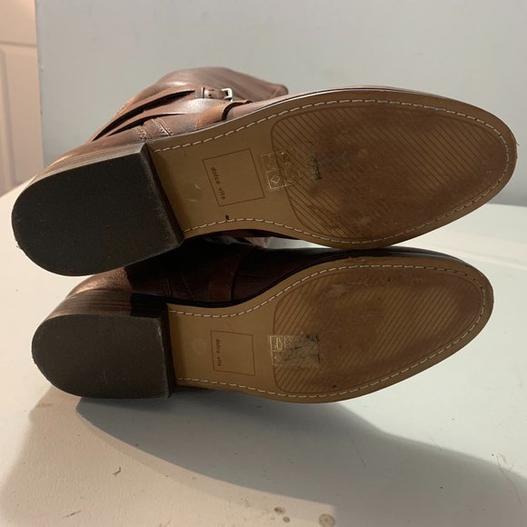 Dolce Vita Brown Leather High Boots Women's Size 7.5 - Picture 7 of 8